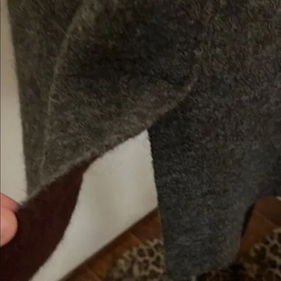 Anthropologie Moth Morris Gray Pockets Open Style Duster Vest Minimalist Boho - Picture 10 of 15